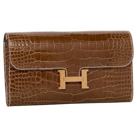 hermes crocodile constance wallet|Hermes alligator long wallet.